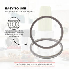 4x Grey Gasket Seal Ring Compatible with Nutribullet 600 900 1200W 90mm