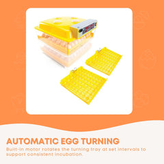 Rooster Farms Electric 112 Egg Incubator + Accessories for Chicken Quail Duck