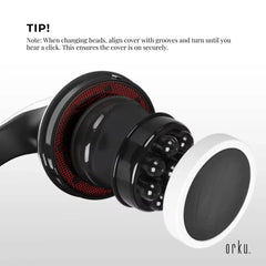 Orku Full Body Vibration Handheld Massager - 4 Heads Neck Shoulders Back Legs