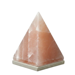 Orku Pyramid Shaped Himalayan Pink Salt Lamp - Hand Carved Night Light