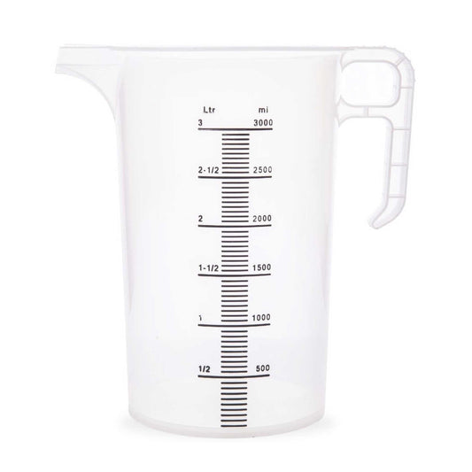 10x 3L Measuring Jug Heavy Duty Clear Plastic Propylene Food Grade BPA 5 Pro-Jug