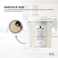 Orku 700g Fossil Shell Flour Tub - Livestock Garden Diatomaceous Earth