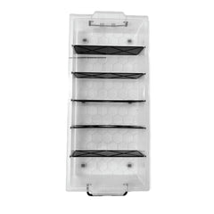 Under Bed 6 Compartment Storer with Wheels 27L Container Tub Storage Unit
