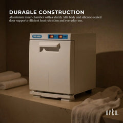Orku 5L Electric Hand Towel Warmer UV Cabinet Salon Spa White