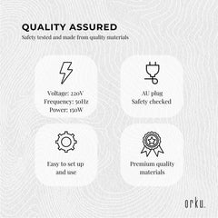 Orku 5L White Electric Hand Towel Warmer Mini UV Steriliser Cabinet Salon Heater