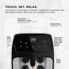 Orku Foot Spa Automatic Water Heating Massager - Electric Pedicure Bath