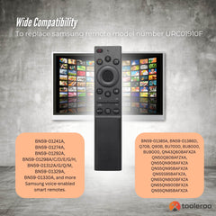 Tooleroo Smart TV Remote Control - Replacement For Samsung Voice BN59-01357F