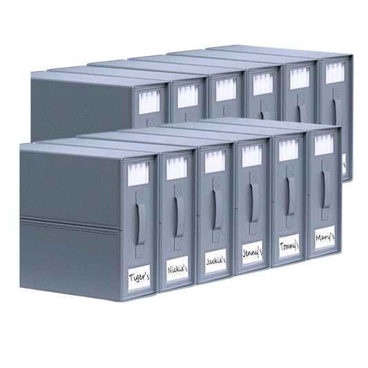 10x Kitchee Foldable Bed Sheet Storage Box - Linen and Closet Organiser Grey