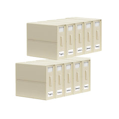 10x Kitchee Foldable Bed Sheet Storage Box - Linen and Closet Organiser Beige