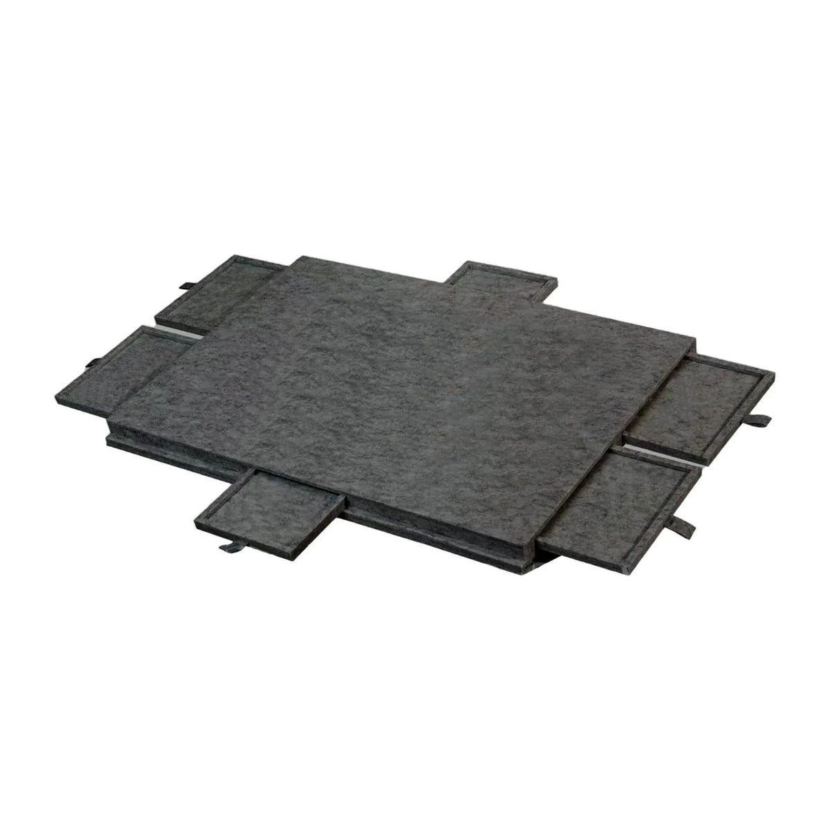 Social Hike Puzzle Board 1000 pcs - Felt Tilting Portable Cover + Drawers Grey
