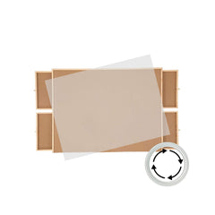 Social Hike 1000pcs Puzzle Board 4 Drawer with Cover -  Wooden Rotating Tabletop