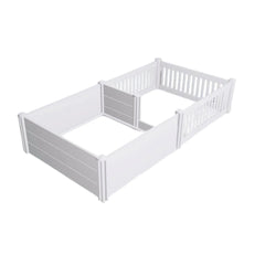 Rooster Farms 1.9m x 0.95m PVC Dog Whelping Box + Playpen Kit - Anti-Crush Rail