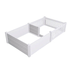 Rooster Farms 1.9m x 0.95m PVC Dog Whelping Box + Playpen Kit - Anti-Crush Rail