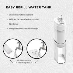 Orku Mini Water Flosser Rechargeable Portable Travel Oral Irrigator White