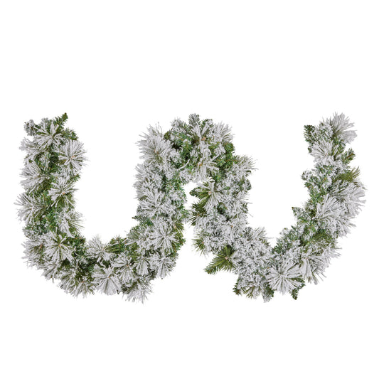 Christabelle 274cm Majestic Snow Prelit Christmas Garland