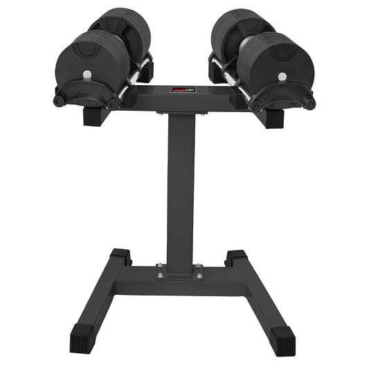 Powertrain Eon 2 X 45kg Adjustable Dumbbells W/ Stand Heavy-duty Storage Rack Home Gym 9 Strength Training Equipment