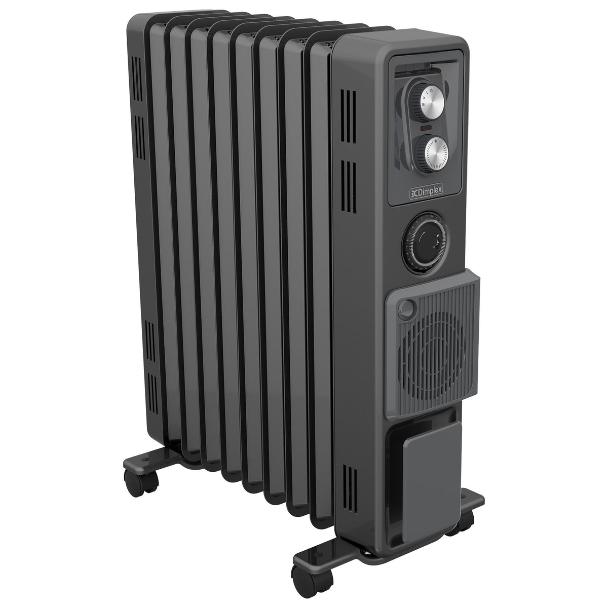 Dimplex Oil Free 2.4kW Column Heater w/ Turbo Fan and Timer in Black