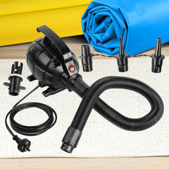 Kahuna 500w Isup Electric Air Pump - Efficient Inflatable Device For Rapid Airflow, Use For Airtrack Mats, Rafts, Air Mattresses, Pool Toys
