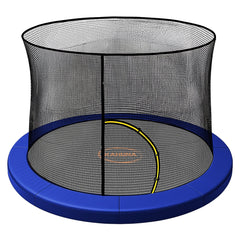 Kahuna 12ft Trampoline Pad and Net - Blue