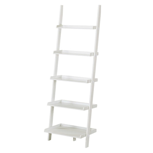 Sarantino Aster 5-Tier Ladder Shelf in White