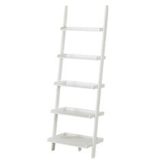Sarantino Aster 5-Tier Ladder Shelf in White