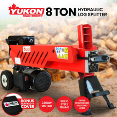 Yukon 8 Tonne 2.2kw Heavy-duty Electric Hydraulic Log Splitter