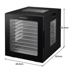 Morphy Richards 10-Shelf Food Dehydrator with 10 Preset Programs and Timer