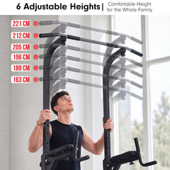 Powertrain Pull-Up & Dip Power Tower Multifunction Strength Training Station