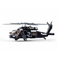 Sluban B1012 Model Kit UH60 Black Hawk Medical Rescue Helicopter US Army MEDEVAC Air Force Military Building Blocks DIY