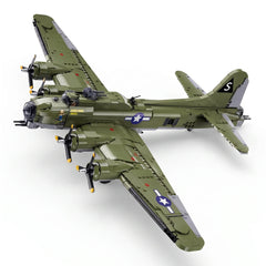 Sluban B1367 Model Kit 1:44 B17 Flying Fortress Heavy Bomber WWII USAAF Army Air Force Military Building Blocks DIY Set Toy
