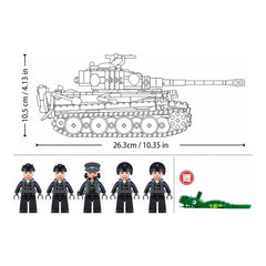 Sluban B1535 Model Kit 1:35 Panther G Tank German Panzer WWII Army Military Building Blocks DIY Construction Set Toy