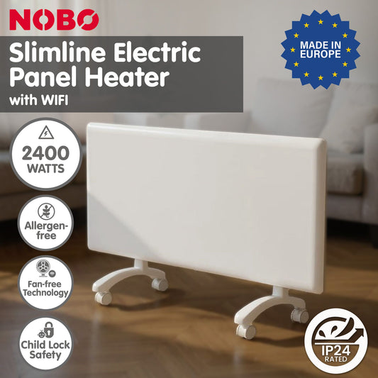 Nobo 2400W T2-NTL4R24 Slimline Wi-Fi Electric Panel Heater - Refurbished