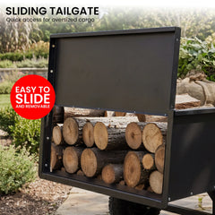 Kartrite 816kg Heavy-Duty Steel Dump Cart with Quick-Release Dumping Handle