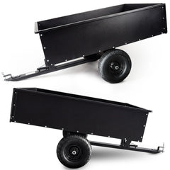 Kartrite 816kg Heavy-Duty Steel Dump Cart with Quick-Release Dumping Handle