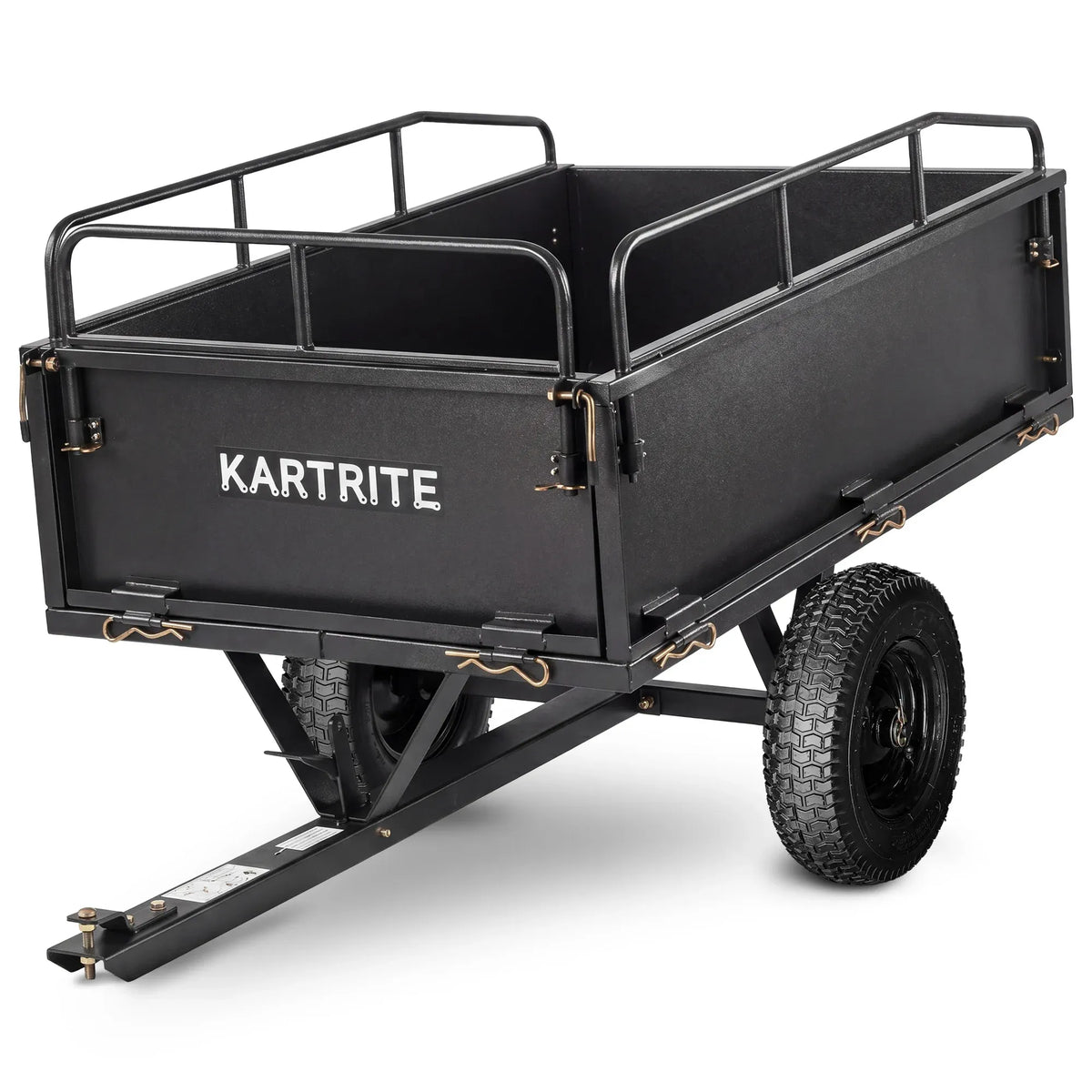 Kartrite 430kg Heavy Duty Steel Dump Cart with Foot Pedal Dumping System