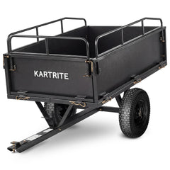 Kartrite 430kg Heavy Duty Steel Dump Cart with Foot Pedal Dumping System