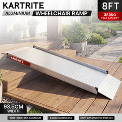 Kartrite 8ft Aluminium Wheelchair Ramp 380kg Capacity 93.5cm Width