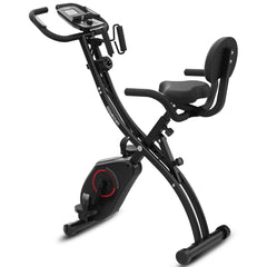 Powertrain 135E 4-in-1 Foldable X-Bike with LCD Display and Resistance Bands