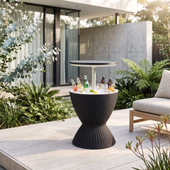 Garden Ice Cooler Table (Black)