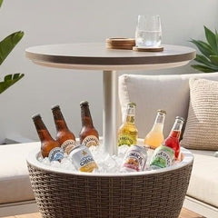Taupe Ice Bucket Table