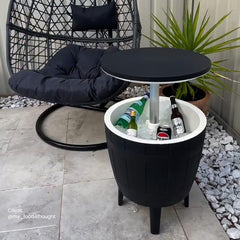 Black Ice Bucket Table
