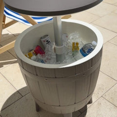 Taupe Cooler Table