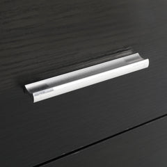 2X Bedside Table Side Storage Cabinet Nightstand Bedroom 2 Drawer 1 Shelf ZURI BLACK