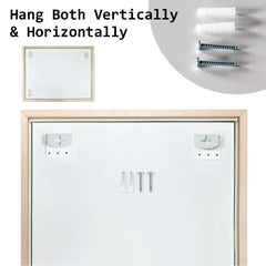 2 Set Wall Mirror Rectangular Frame Bathroom 70x90cm Antique Brown