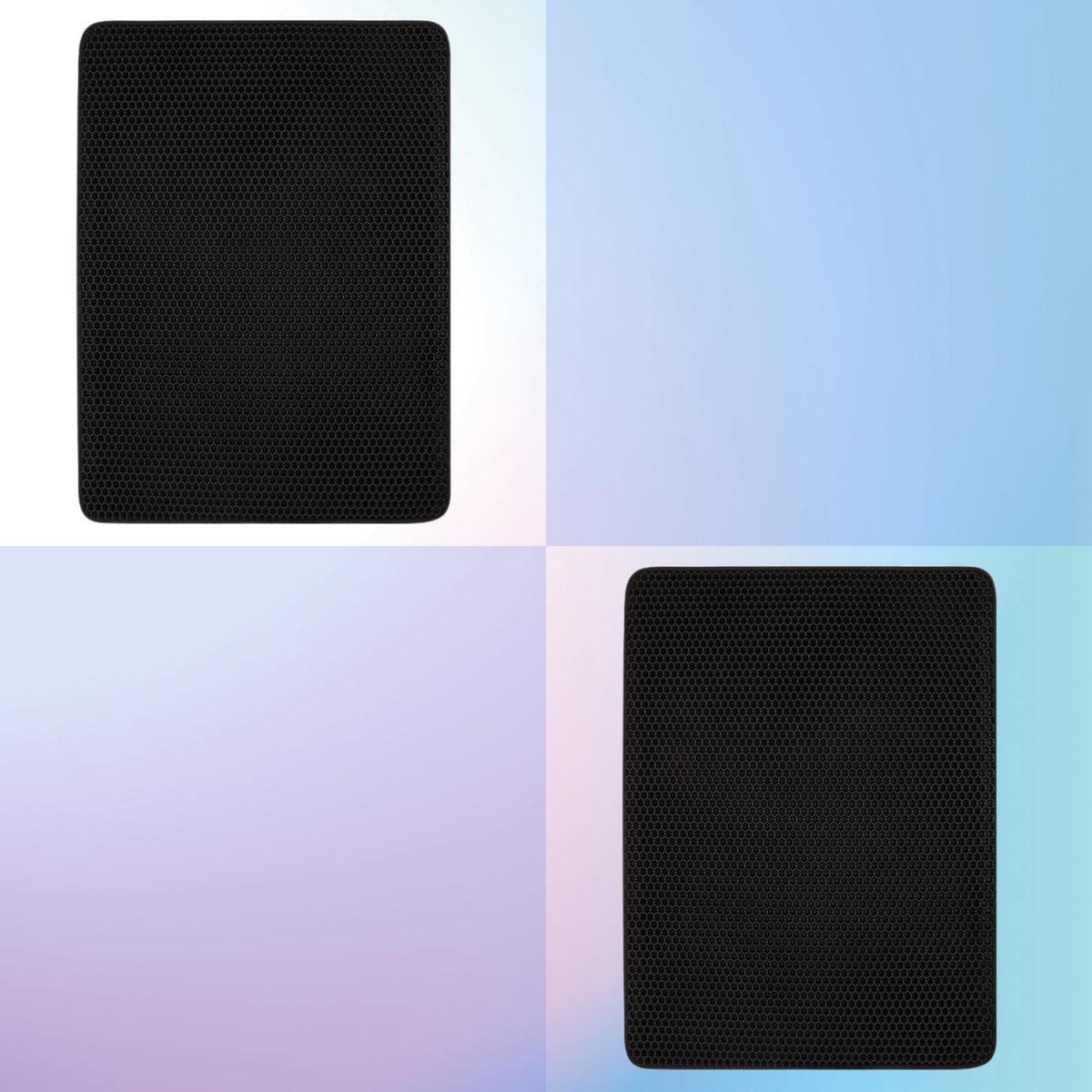 YES4PETS 2 X Double Layer Cat Litter Tray Trap Mat Catch Cat Litter House Box Pad Toilet Mat
