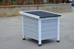 YES4PETS Grey Small Chicken Coop Rabbit Hutch Ferret Cage Guinea Pig Dog Cat Nesting Box