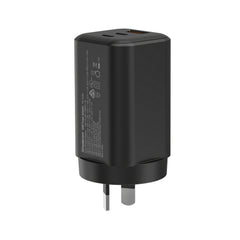 Simplecom CU365 3-Port PD 65W GaN Wall Charger Dual USB-C + USB-A for Phone Laptop