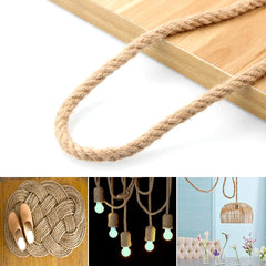 50m Sisal 10mm Rope Natural Twine Cord Thick Jute Hemp Manila  Crafting Home Decor