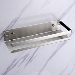 Brushed Bathroom Shower Shelf Kitchen Rack Storage Shelves Shampoo Holder Organizer