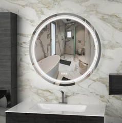 Interior Ave - 60cm Round Frameless LED Bathroom Mirror
